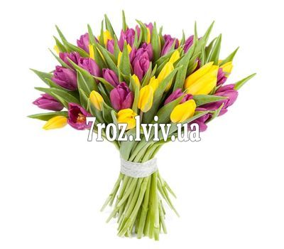 Гарний букет тюльпанів