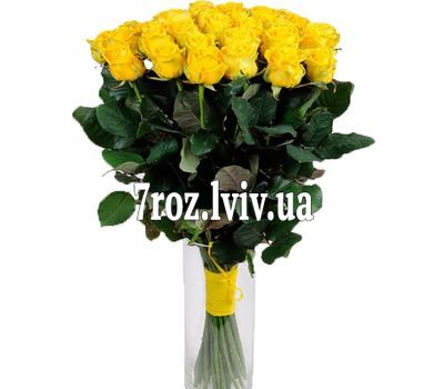 Дивовижний букет жовтих троянд