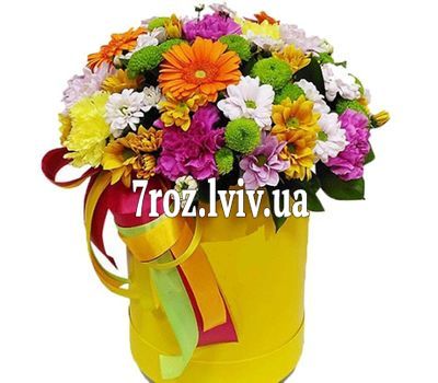 Строкаті квіти в коробці