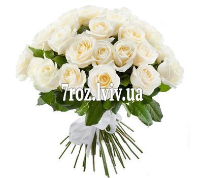 Букет із 35 білих троянд