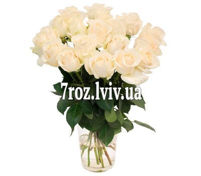 Букет із 17 білих троянд