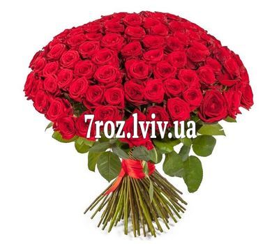Букет із 151 червоної троянди