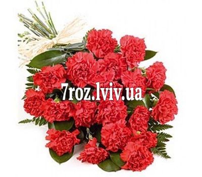 Букет із 11 червоних гвоздик