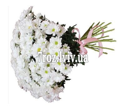 Букет із 15 хризантем
