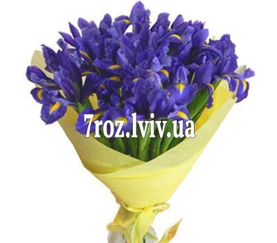 Букет цветов из 35 ирисов