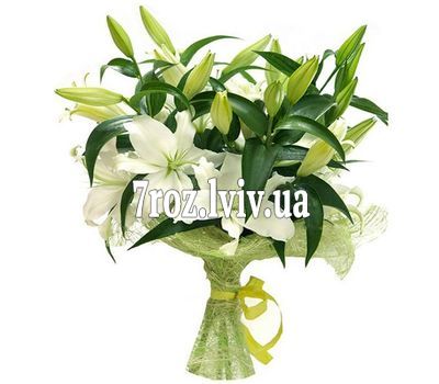 Букет із 7 гілок лілії