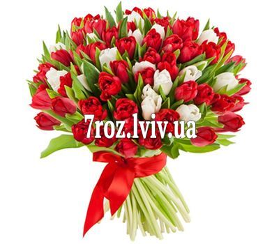 Букет із 101 тюльпана